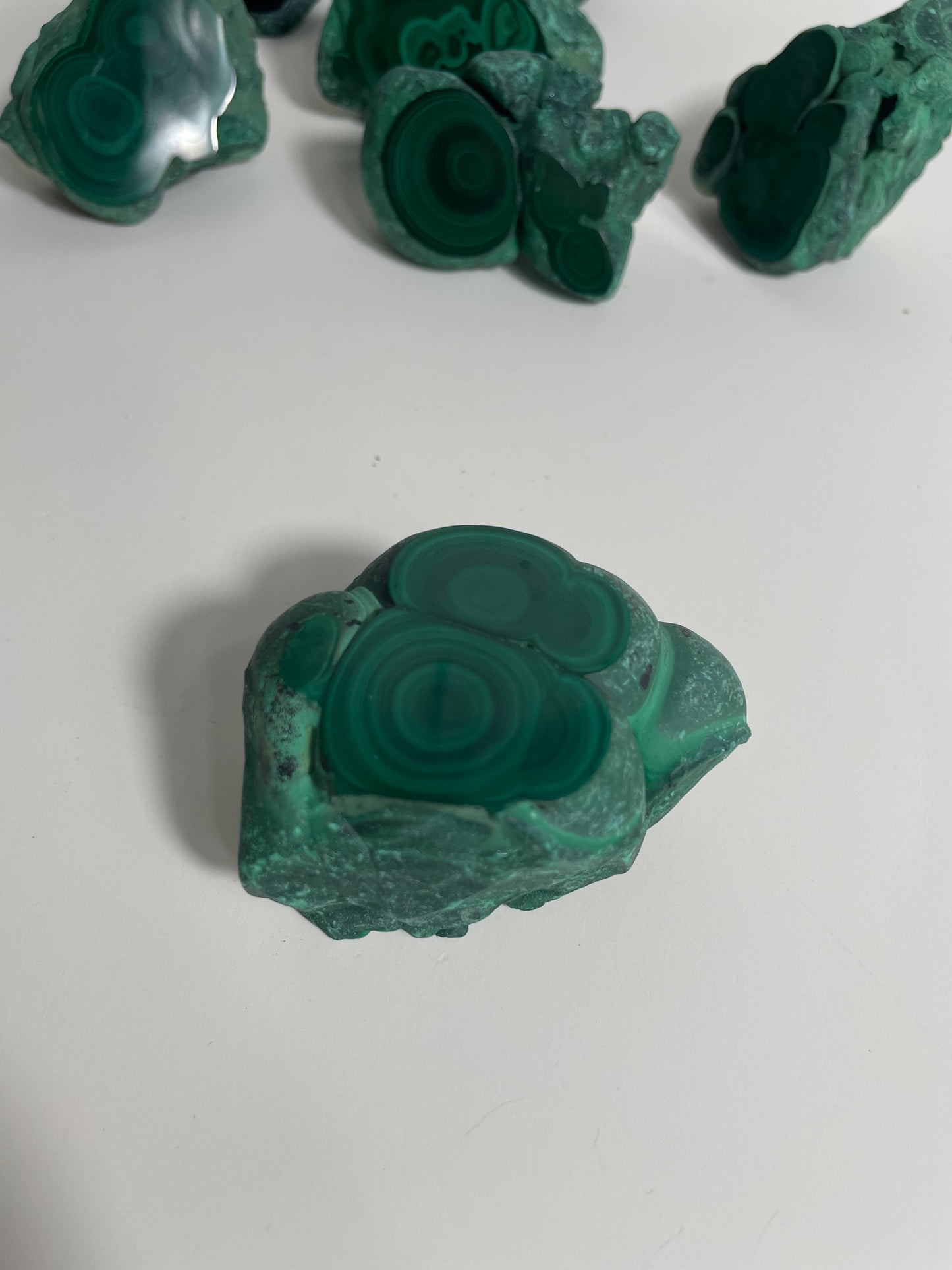 Malachite Semi-Polished Freeform from the DRC: You Choose