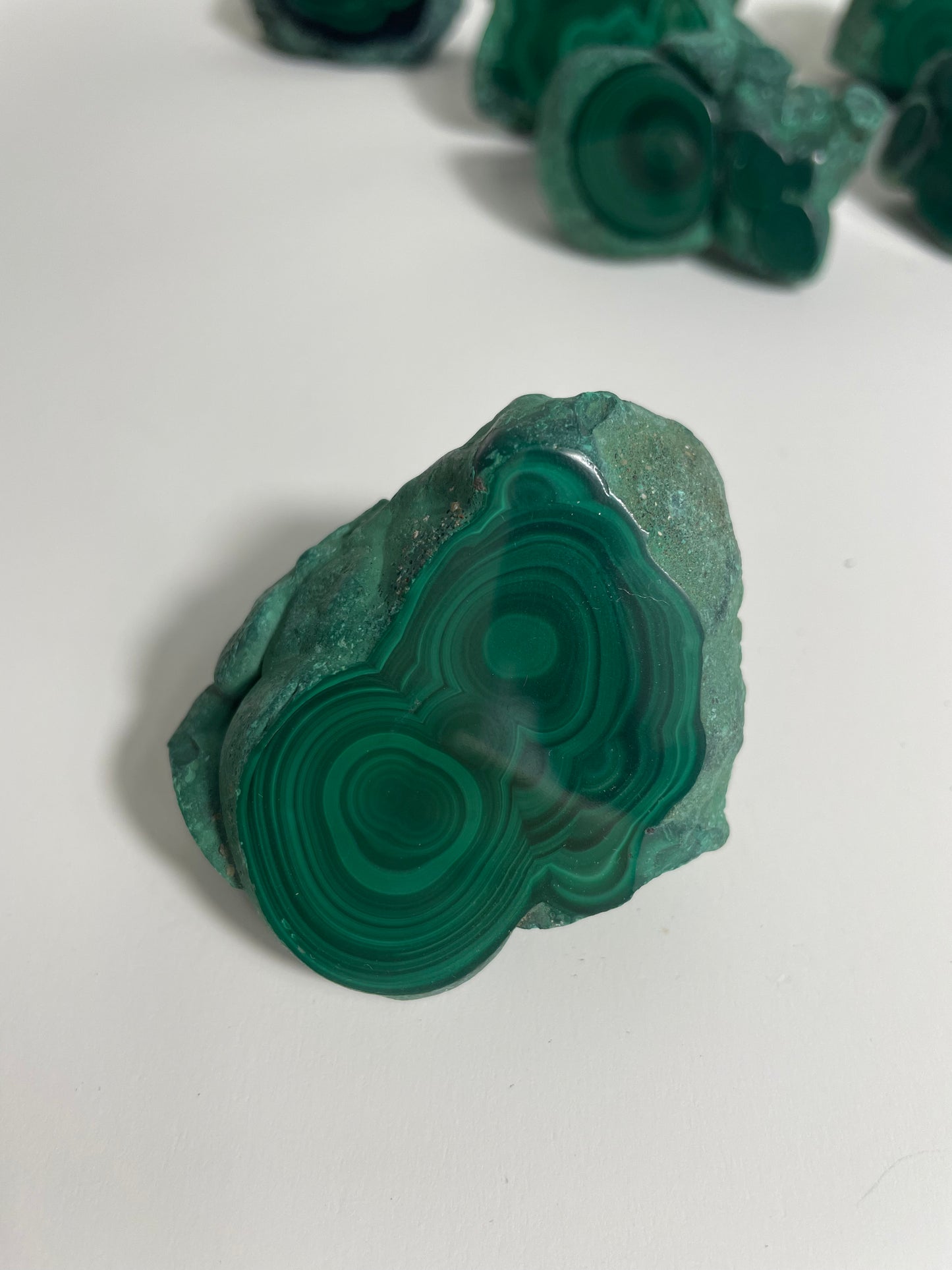 Malachite Semi-Polished Freeform from the DRC: You Choose