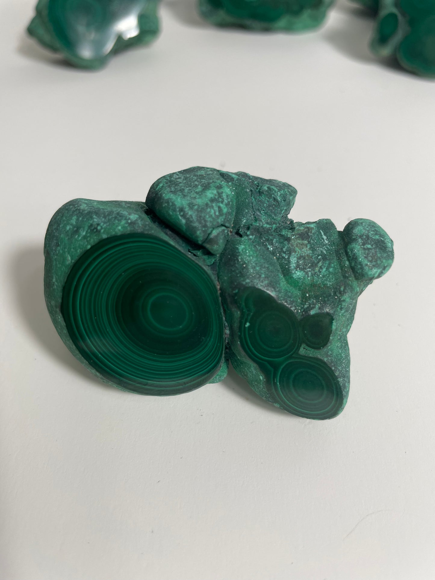 Malachite Semi-Polished Freeform from the DRC: You Choose