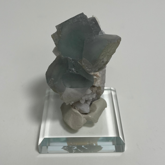 Fluorite with Candle Quartz Specimen from Huanggangliang Mine, China “E"