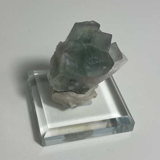 Fluorite with Candle Quartz Specimen from Huanggangliang Mine, China “G"