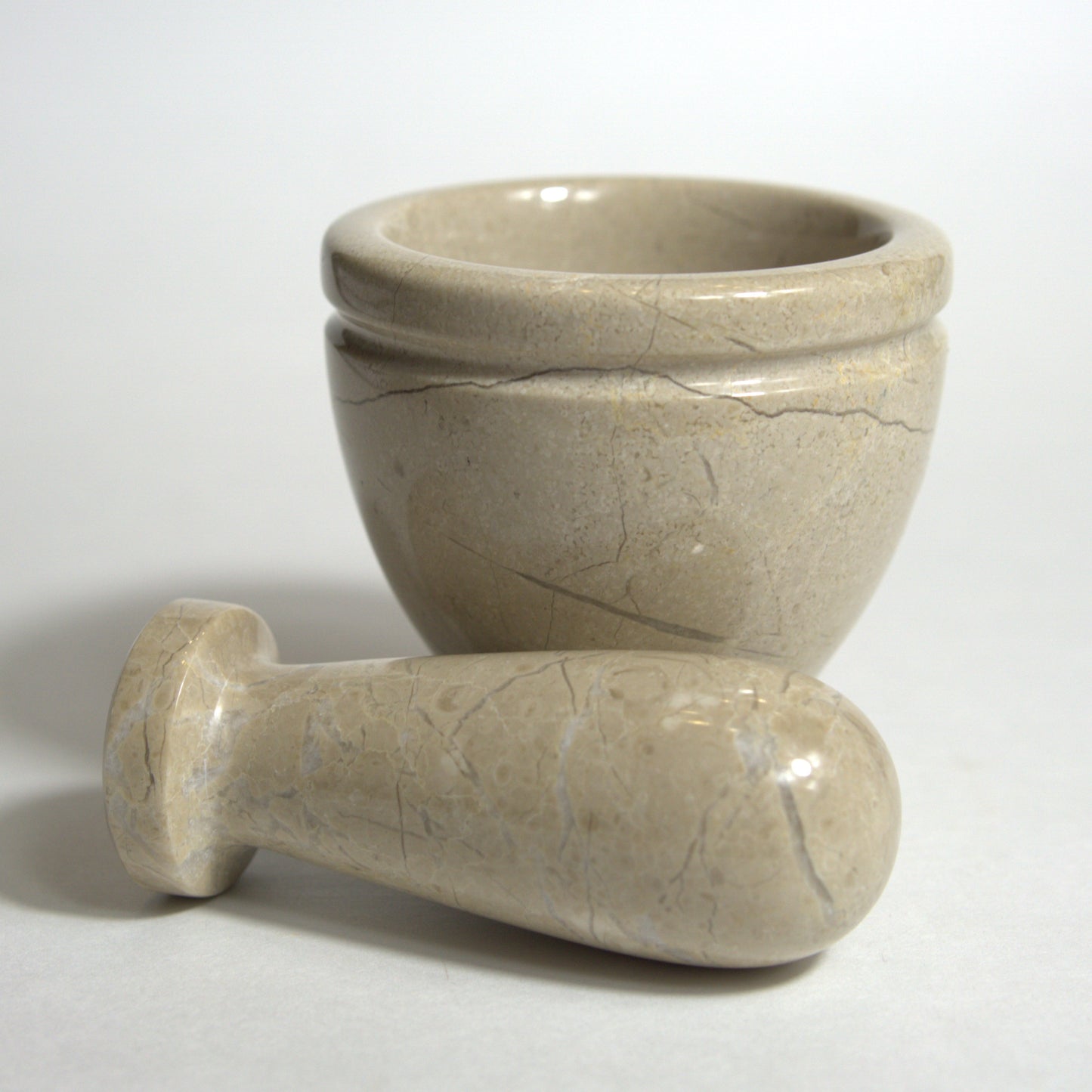 Marble Mortar & Pestle (Tan)