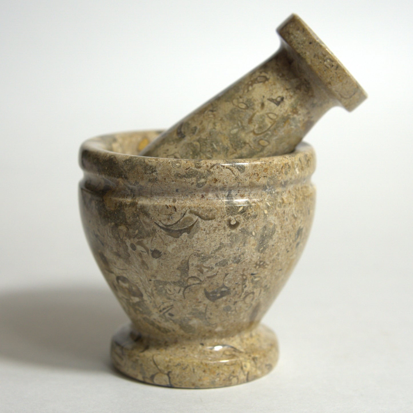 Marble Mortar & Pestle (Brown)