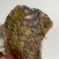 Iridescent Chalcopyrite on Calcite Specimen from China with Stand