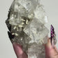 Colorless Fluorite with Quartz Specimen from Dalnegorsk, Primorsky Krai, Russia