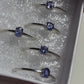 Tanzanite Sterling Silver Ring: You Choose (Sizes 4,6,7,8,10)